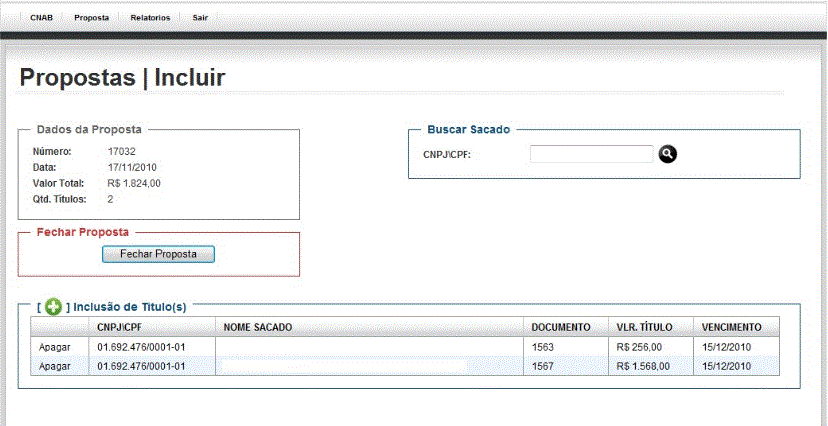 Relatório de Títulos Liquidados VmoneyWeb